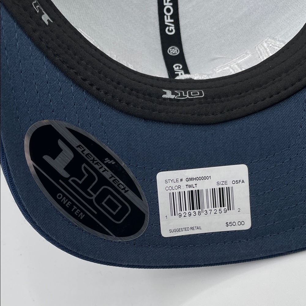 NWT Atomic G/Fore Navy Blue SnapBack Golf Cap Flexfit 110 Adjustable Hat - Picture 9 of 13